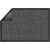 Tapis intérieur gris/noir microfibre 60x90