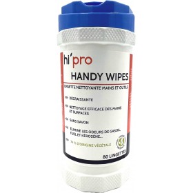 80 Lingettes nettoyantes mains et outils