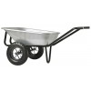 Brouette expert twin premium galvanisé 160L roues gonflées HAEMMERLIN