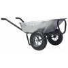 Brouette expert twin premium galvanisé 160L roues gonflées HAEMMERLIN