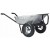 Brouette expert twin premium galvanisé 160L roues gonflées HAEMMERLIN