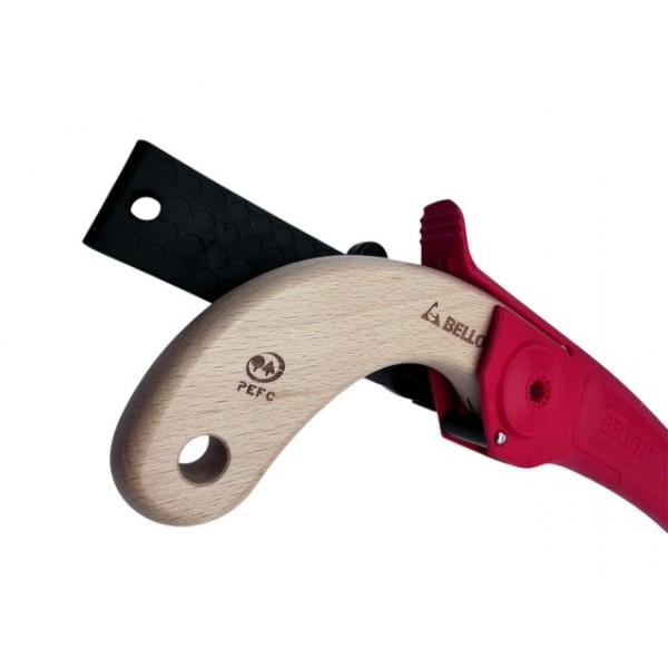 Scie lame courbe 28cm manche bois