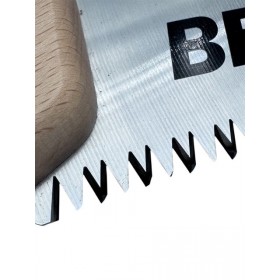 Scie lame courbe 28cm manche bois