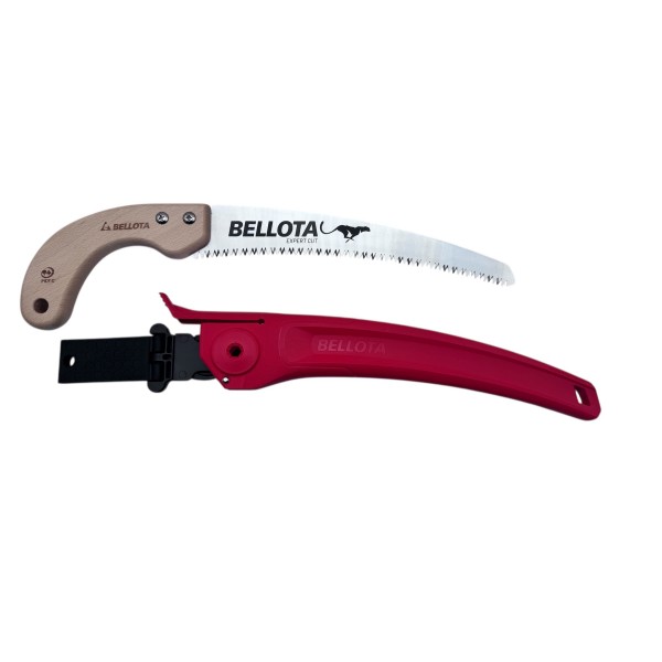 Scie lame courbe 28cm manche bois