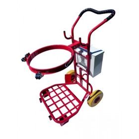 Chariot acier pliable roues increvables