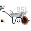 Brouette galvanisé AKTIV ONE 95L roue increvable HAEMMERLIN