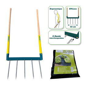 Biogrif' 5 dents interchangeables EM110 bois