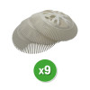 Recharge de 9 disques XL 30cm ROTO-BRUSH