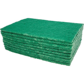 Lot de 10 tampons abrasifs 22x15cm