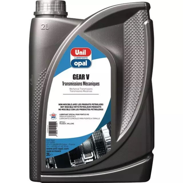 Huile de ricin transmission 2L UNIL OPAL, specifications: API GL-2 / STAUB / Peugeot