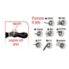 Mini canne arrosage 40cm rapide BOUTTE