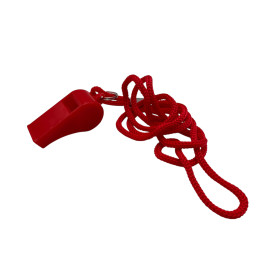 Sifflet Classic 120dB avec un cordon en nylon léger et confortable. Vous pouvez le porter autour du cou, du poignet