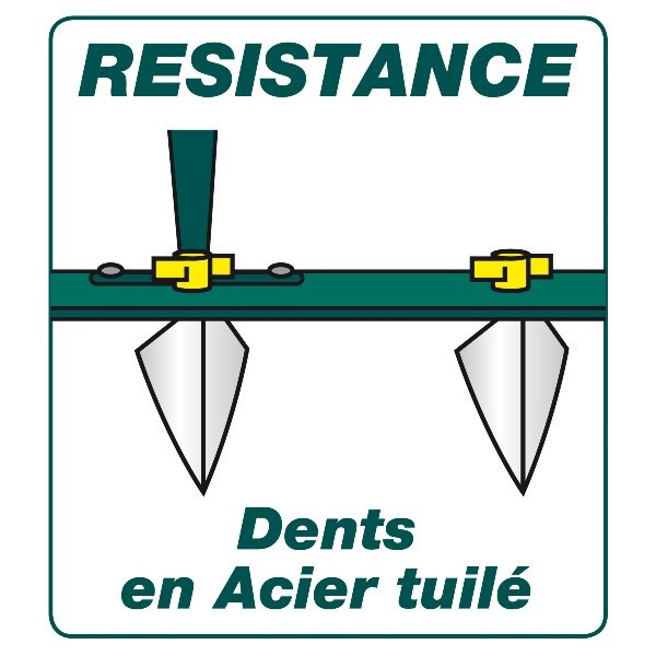 Traceur de rangs 5 dents réglables 65cm SM Leborgne