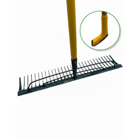 Râteau à gazon 2EN1 30 dents 56cm Duopro EM150 ergonomique leborgne