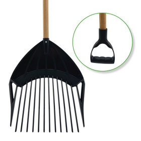 Fourche en plastique 36cm 3en1 EM107 bois