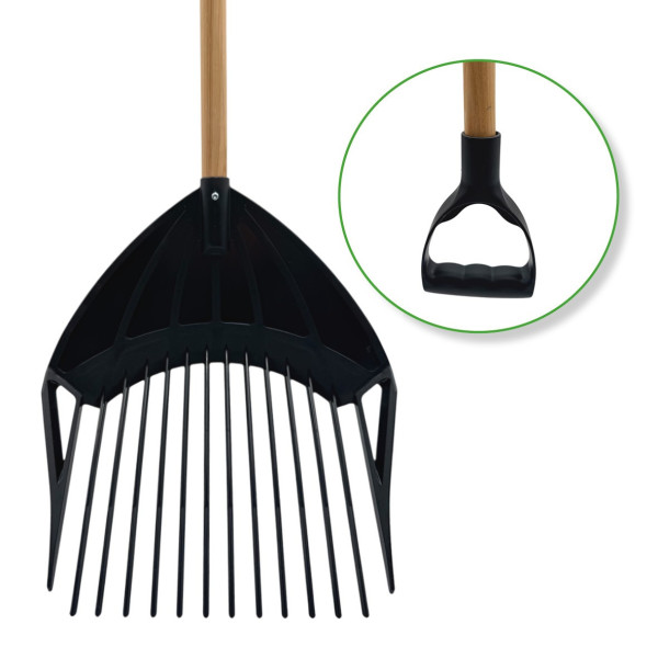 Fourche en plastique 36cm 3en1 EM107 bois