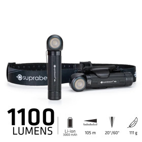 Torche + frontale M6r 1100lm rechargeable Suprabeam