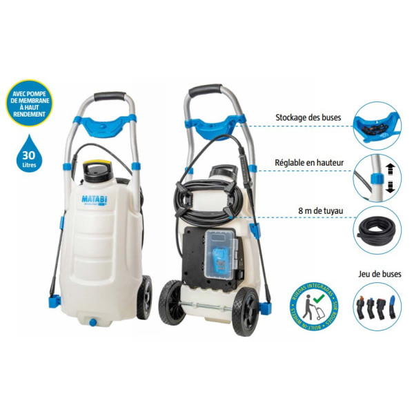 Pulvérisateur électrique - Pulvérisateur batterie 18V 30L EVOLUTION LTC-S