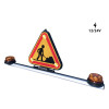 Rampe toit gyrophare et triangle 500 Led classe 1 relevage manuel 12/24V
