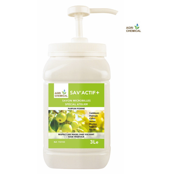 SAVON MICROBILLES ACTIF' POMME 3L