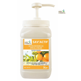 SAVON MICROBILLES ACTIF' ORANGE 3L