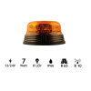 Gyrophare rotatif plat 8 Led 12/24V