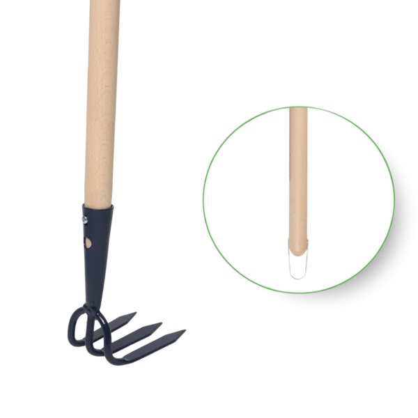 Croc à rosiers 3 dents spatulées EM130 bois