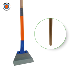 Grattoir / Brise glace de voirie galbé 30cm Em150 bois