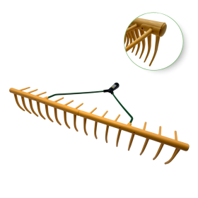 Râteau PVC 64 cm, 16 dents + 12 dents