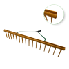 Râteau niveleur PP 16 dents 64cm SM
