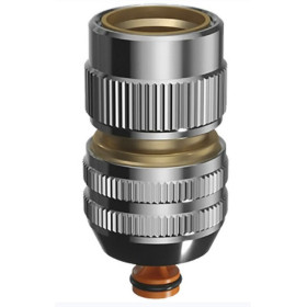 Raccord rapide laiton chromé 6 billes Aquastop