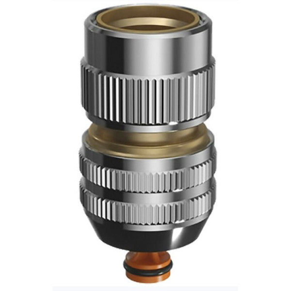 Raccord rapide laiton chromé 6 billes Aquastop