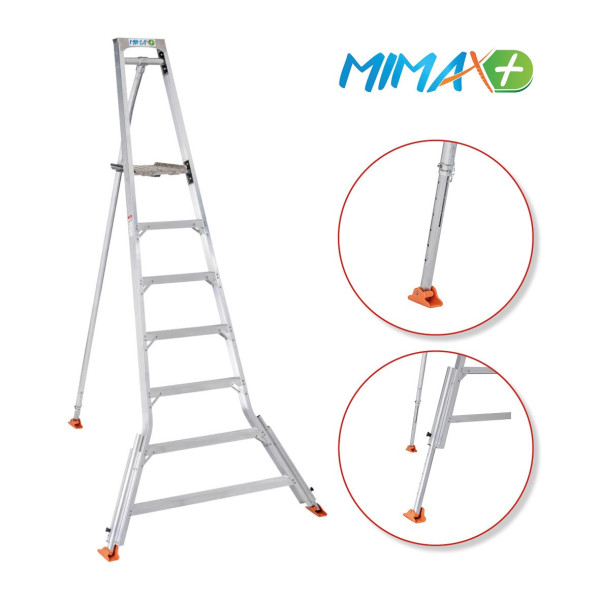 Tripode plate forme pieds réglables MIMAX+