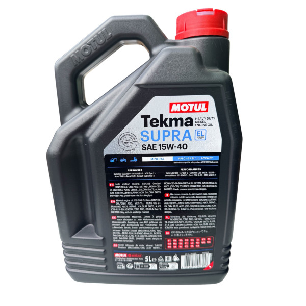 Huile Tekma SUPRA Diesel 15W40 5L MOTUL