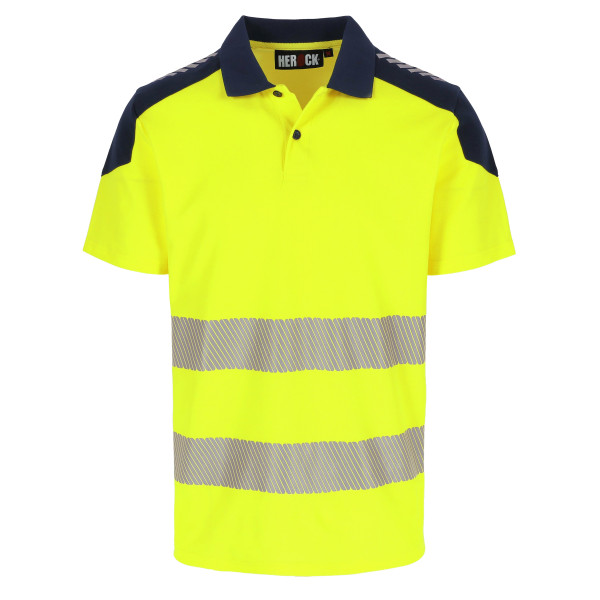Polo jaune HV manches courtes HEROCK ORBIT