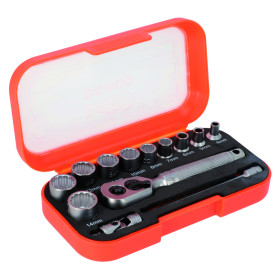 Coffret douilles 1/4" 25 pcs BAHCO