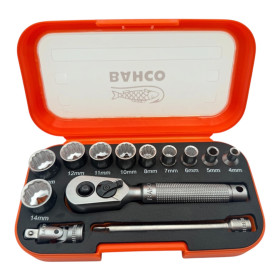 Coffret douilles 1/4" 25 pcs BAHCO
