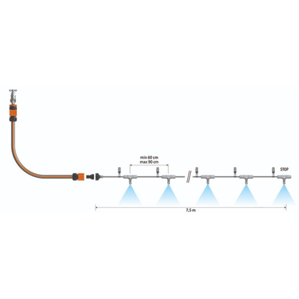Kit brumisateur 7,5m CLABER