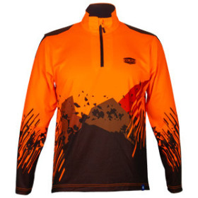 Tee-shirt manches longues sublime flash orange