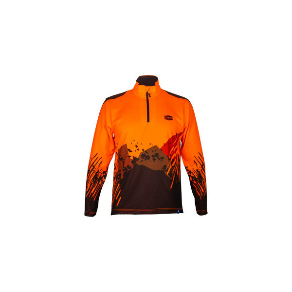 Tee-shirt manches longues sublime flash orange