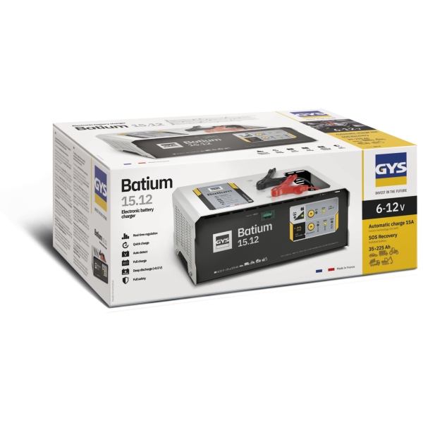 Chargeur 15.12 BATIUM 6/12V 35 à 225 Ah