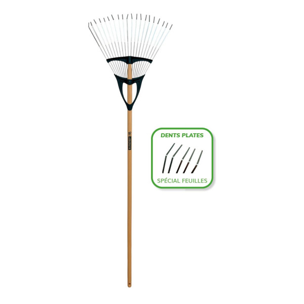 Balai à gazon Xfil 20 dents plates EM150 bois 368151 leborgne
