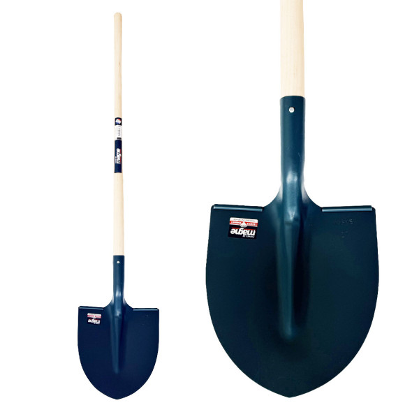 Pelle ronde à rebords 27cm EM110 bois FORGES DE MAGNE