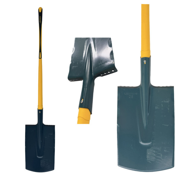 Nouvelle bêche Duopro 28 cm avec manche incassable pomme 1m leborgne