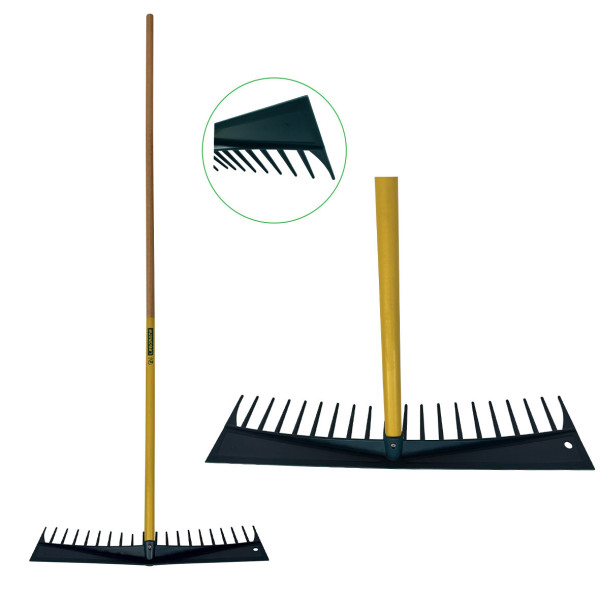 Rateau polymère Duopro 60 cm, 21 dents leborgne