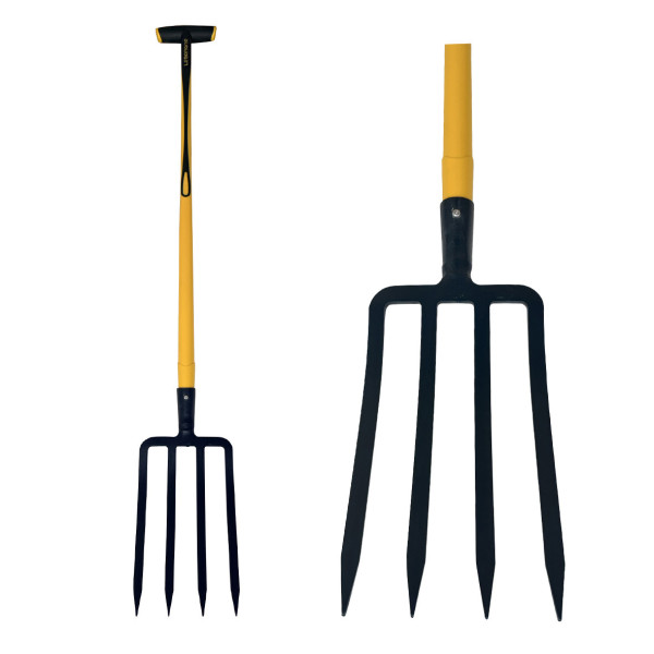 Fourche à bêcher 4 dents 30x19 EM90 béquille Novagrip®