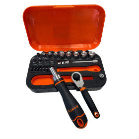 Coffret douilles 1/4" 34 pcs BAHCO