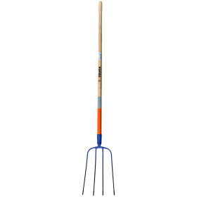 Fourche à fumier 4 dents 30x18 EM135 bois cintré INOVEX