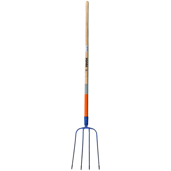 Fourche à fumier 4 dents 30x18 EM135 bois cintré INOVEX