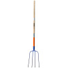 Fourche à fumier 4 dents 30x18 EM135 bois cintré INOVEX